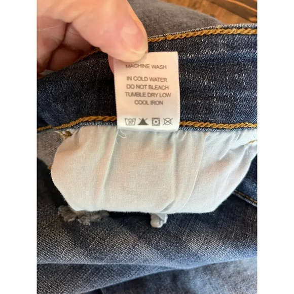 Judy Blue Jean Shorts Women 2XL Denim Raw Hem Distress Coastal Cowgirl Vacation - Picture 13 of 14